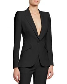 Alexander McQueen Classic Double-Breasted Suiting Blazer at Neiman Marcus